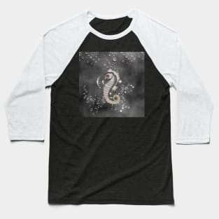 Sweet little seahorse and bubbles Baseball T-Shirt